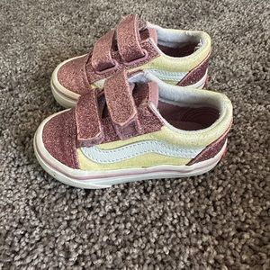 Pink Glitter Toddler Girls Vans